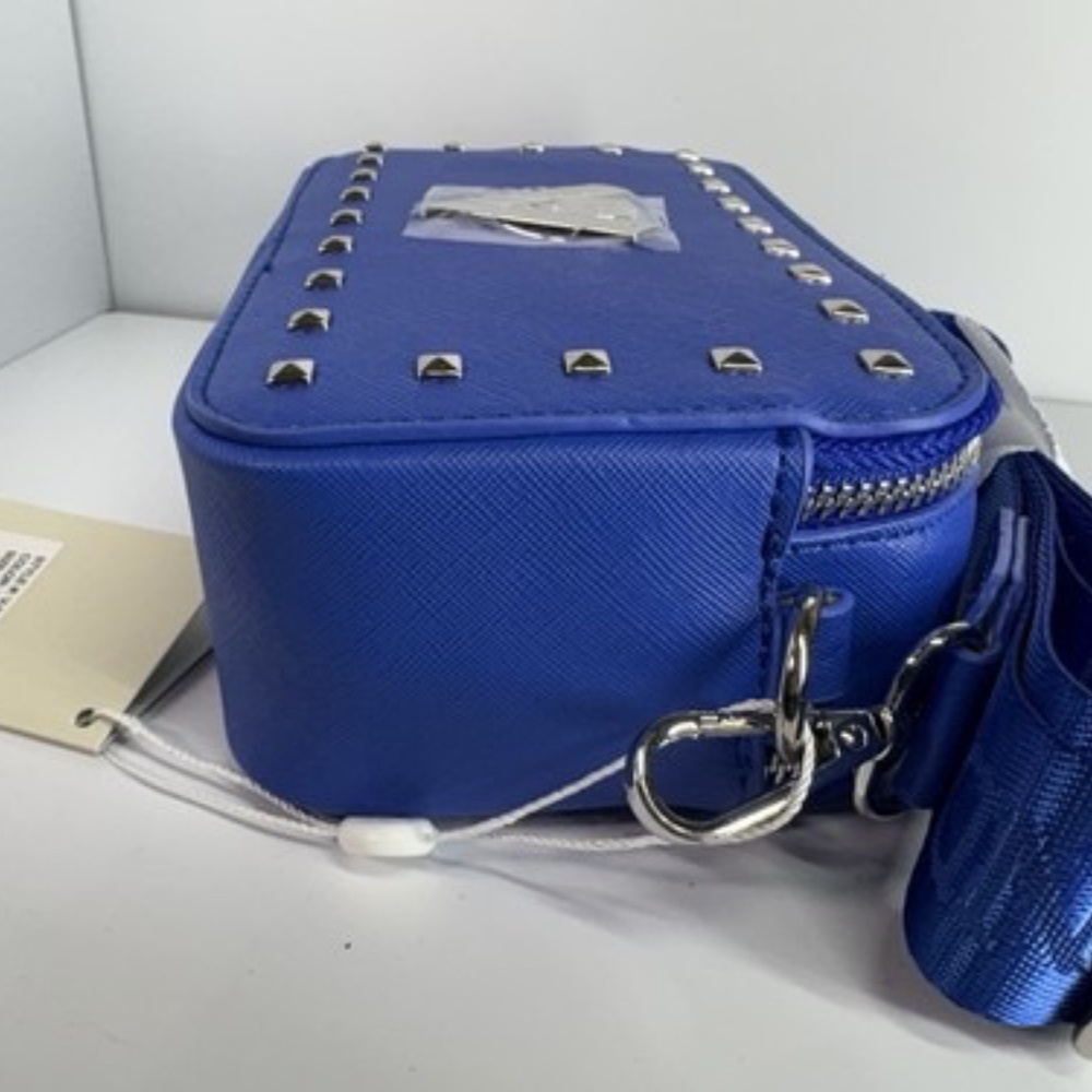 Valentino Orlandi Small Camera Crossbody Bag Electric Blue NWT - Picture 6 of 16